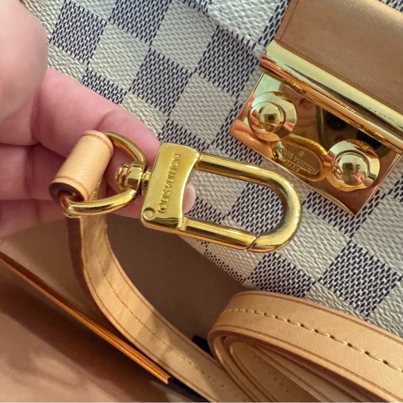 Like New LOUIS VUITTON Damier Azur Croisette Top Handle/Crossbody - Picture 10 of 13